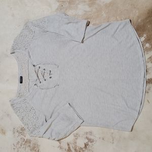 Torrid Lace Shoulder Top